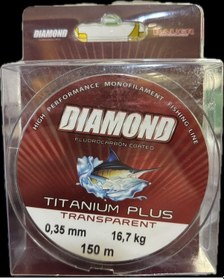 Resim Bauer Titanıum Plus 150 Mt Fluorocarbon 0,35 Mm Misina 