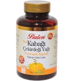 Resim Balen Bal Kabağı Çekirdeği Yağı Yumuşak Kapsül (100 Kapsül) 