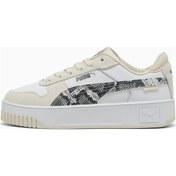 Resim Puma Carina Street Snake Chic Kadın Spor Ayakkabı 40161101 40161101 Bey Beyaz 
