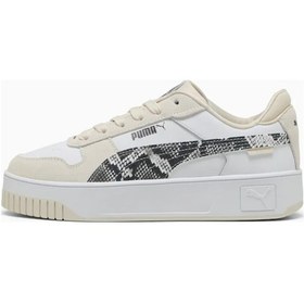 Resim Puma Carina Street Snake Chic Kadın Spor Ayakkabı 40161101 40161101 Bey Beyaz 