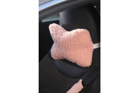 Resim Teddy Boyun Yastığı Pembe 2 Adet 
