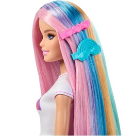 Resim Barbie Gökkuşağı Saçlar Bebeği JJP07 