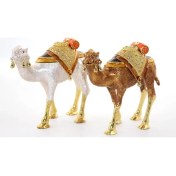 Resim Swarovski Taşlı Tekli Deve Figürü Model 9 