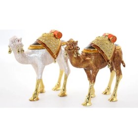 Resim Swarovski Taşlı Tekli Deve Figürü Model 9 