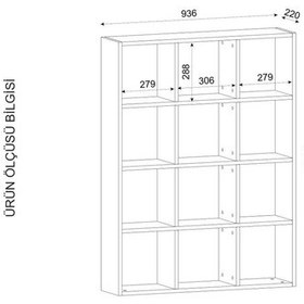Resim Dekorister Ultimate Kitaplık Beyaz 