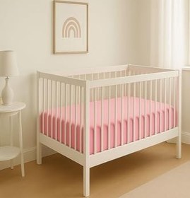 Resim 5 Adet 50 x 90 + 10 cm Anne Yanı Lastikli Penye Kumaş Bebek Çarşafı 