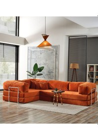 Resim Legom Lucas Aktivite Koltuğu Yatak Olabilen Çok Amaçlı Kanepe L Koltuk Kiremit Kiremit 