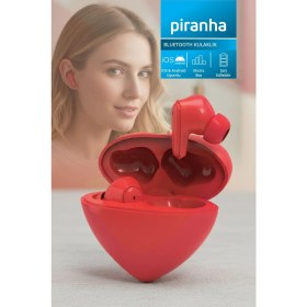 Resim Piranha 9989 Bluetooth Kulak Içi Kulaklık | Kalpli Tasarım Kablosuz Bağlantı Mikrofonlu | Müzik & Arama Destekli 