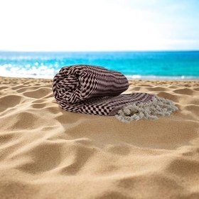 Resim Peştemal Sık Dokuma Nar Çiçeği Bordo 