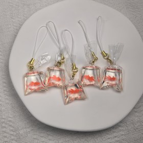Resim 1 adet Akrilik Koi Balığı Kolye - Canlı Turuncu ve Beyaz, Telefon, Çanta ve Cam Örtüsü Dekoru için İdeal | Doğum Günleri ve Festivaller için Mükemmel Hediye, Festivite Uygun Aksesuar|Canlı Koi Tasarımı|Dayanıklı Akrilik 
