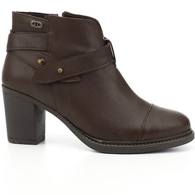 Resim Gönderi R Kahve Antik Fermuarlı Kalın Topuklu Bot Kahve 