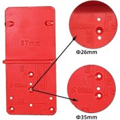 Resim Liyao 26MM ve 35MM Menteşe Deliği Delme Kılavuzu Konumlandırma Işareti Şablonu 26/35/40MM Menteşe Kurulum Jig Kapı Dolap Menteşe Deliği Bulucu Ağaç Işleme (Yurt Dışından) 