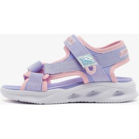 Resim Skechers Sola Glow Sandal Büyük Kız Çocuk Mor Işıklı Sandalet 303024L Lvlp 