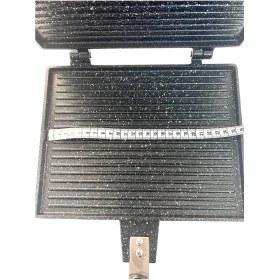 Resim Özbience Sağlam Maxi Döküm Tost Makinesi, 26X20CM, Lezzetli Tostlar Için 