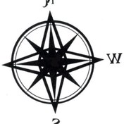 Resim Geçici Dövme Pusula Yön Yıldız El Kol Dövmesi Tattoo 