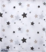 Resim Desenli Müslin Çok Amaçlı Bez 50x70 Art-328 Yıldız Yağmuru Gri 