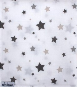 Resim Desenli Müslin Çok Amaçlı Bez 50x70 Art-328 Yıldız Yağmuru Gri 