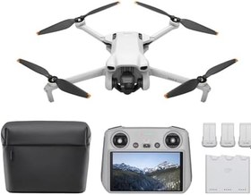 Resim DJI Mini 3 Fly More Combo, DJI RC Ekranlı Kumandalı, 4K 30 FPS, 2.7K 60 FPS, 33DK, Drone, Gri 
