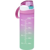 Resim Herevin 0,75 Lt Çift Renk Boyalı Ölçü Baskılı Matara-pembe 