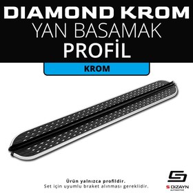 Resim Diamond Krom Yan Basamak Profil 183 Cm 