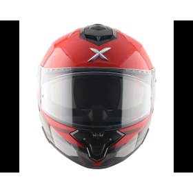 Resim Axor Brutale Surges Full Face Kapalı Kask Parlak Kırmızı - Siyah 
