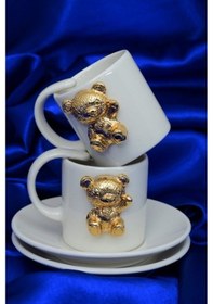Resim Gold Ayıcıklı Kahve Fincanı 