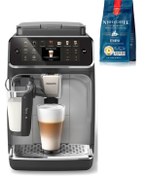 Resim Philips LatteGo Espresso Makinesi, 4400 Serisi, SilentBrew Teknolojisi, 1 Kg Çekirdek Kahve Hediye 