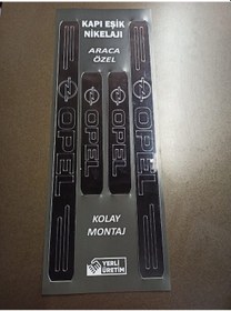 Resim Opel Corsa B Uyumlu Kapı Eşiği 4'lü Set Ön Arka 