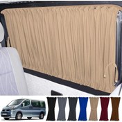 Resim Oto Pandami Renault Trafic 2001-2014 Uyumlu Krem Raylı Oto Perde Takımı 