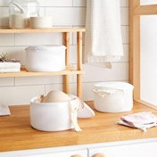 Resim 3'lü Beyaz Renk İç Çamaşırı Yıkama Filesi Set Ocean Home Textile