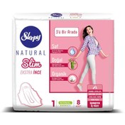 Resim Sleepy Natural Normal 8 Adet Organik Hijyenik Ped 