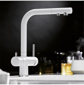 Resim Blanco Fontas Iı Silgranit Beyaz Eviye Bataryası Beyaz 