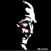 Resim Lexi Bella Mustafa Kemal Atatürk Silüet Sticker 22 Cm Beyaz Atatürk Silüet Sticker 