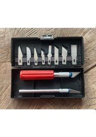 Resim Dmr 12 Parça Neşter Seti Hobi Neşter Takımı Keskin Uçlu Set 