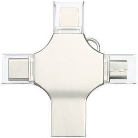 Resim Moveevo 64gb Çift Kullanım Mini Metal Usb 3.0 Flash Bellek - Type-c, Micro Usb Ve İos Uyumlu Cihazları İçin Destek, 65mb/s Okuma Hızı 