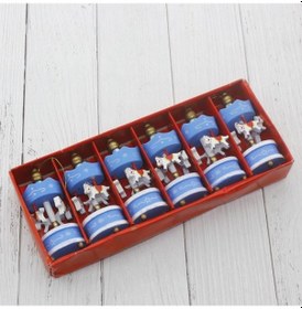 Resim Mavi Mini Atlı Karınca 6 Lı 