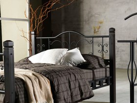 Resim Ayışığı Ferforje Metal Karyola(Kargo Hediye) - 90x190x99 