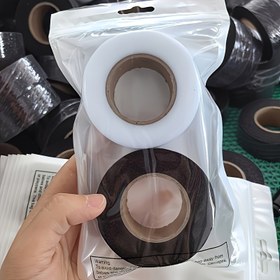 Resim Siyahtı ve Beyaz 2'li Paket - Çift Taraflı İç Astar Yapışkan Kumaş Giysi Ütüleme Kenar Bantı 1cm/2cm/2.5cm Genişlikte, 24 Metre/944 İnç Uzunlukta, Kendin Yap Dikişi ve Yama İşleri için Uygun 