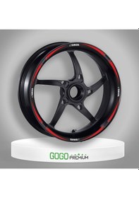 Resim Kırmızı Siyah Yamaha Uyumlu Reflektörlü 1 Set Jant Şeridi Çok Renkli 