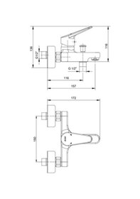 Resim E.c.a Eca Spylos Banyo Duş Bataryası 102102494 