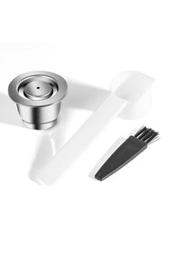 Resim Schulzz Espresso Düz Paslanmaz Çelik Tekrar Doldurulabilir Kahve Kapsülü 