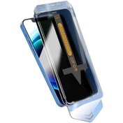 Resim iPhone Uyumlu 13 Pro Hayalet Ekran Koruyucu Kolay Takılan Anti-Dust Privacy Hayalet Toz Önleyici Temperli Ekran Filmi 