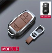 Resim Lumaworld Toyota Prius Camry Corolla Chr Rav4 Çinko Alaşım Anahtarlık D Gümüş Kahverengi 