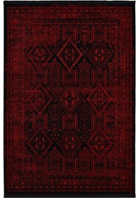 Resim Afgan Türkmen Otantik Desenli Bordo Oturma Odası Salon Mutfak Halısı Afgan Türkmen Otantik Desenli Bordo Oturma Odası Salon Mutfak Halısı 5364a Zs47 