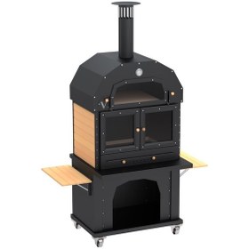 Resim Kuzine Fırınlı Barbekü Şömine Mangal 