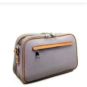 Resim Just Polo Kadın Günlük Kullanıma Uygun Gofraj Baskılı Lüks Omuz Çantası Shoulder Bag Gri 
