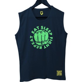 Resim Top Glory Eatsleep Tank Top Kolsuz Sporcu Tshirt 