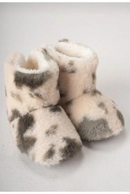 Resim TUOBEBE Çocuk ve Bebek Panduf, Kışlık Peluş Bot, Yumuşak, Sıcak Tutan, Kaymaz Tabanlı Ev İçi Patik, Ev Botu 