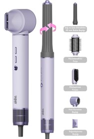 Resim Sinbo Pro Compact Multi-Styler Hava Üfleme 5in1 Saç Şekillendirici Bldc Shd-1729 Mor 