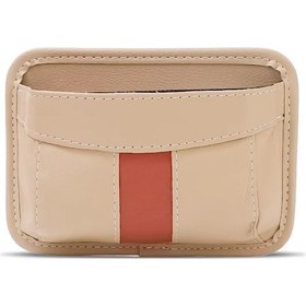 Resim Cbtx Depolama Asma Çantalar İçin Çok Fonksiyonlu Arabaya Monte Yapışkanlı Örgü Çanta Bej 